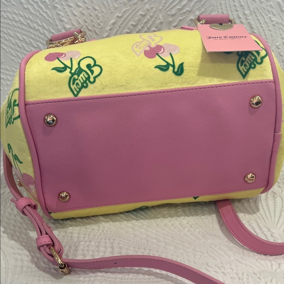 NWT Juicy Couture Yellow Cherry Gelato Satchel - Picture 5 of 7